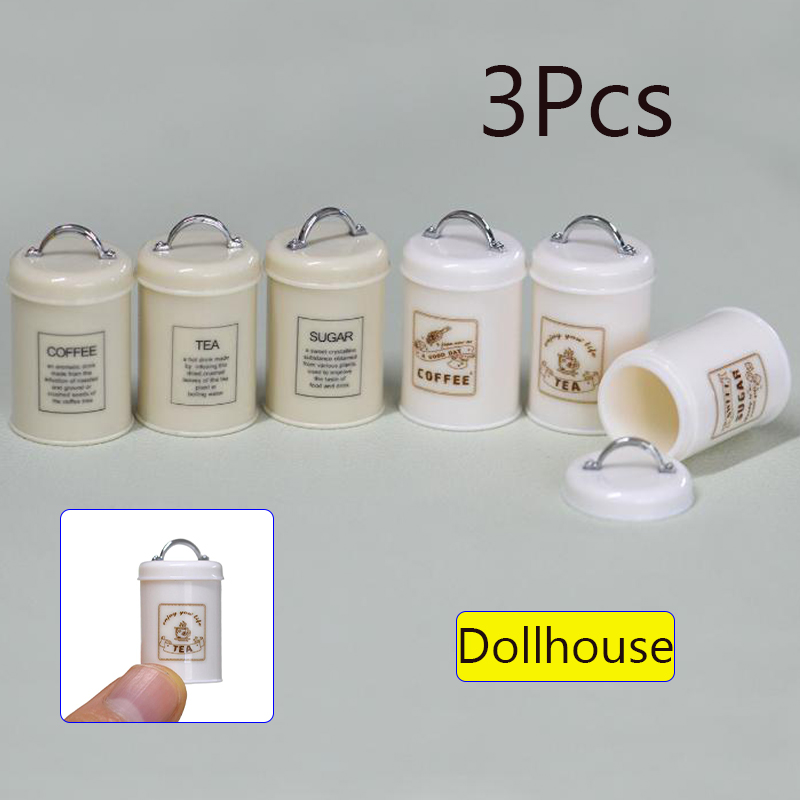 Food Storage Is - 3 szt. Miniaturowe puszki z jedzeniem/herbatą/kawą