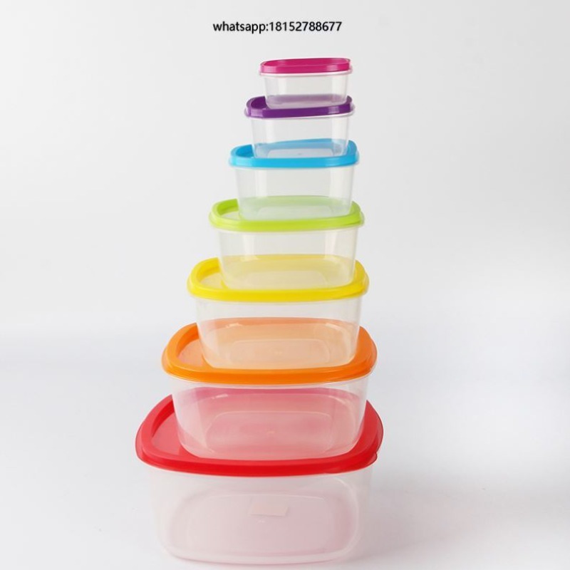 Food Storage Is - Rainbow 7-częściowy plastikowy pojemnik na żywność,