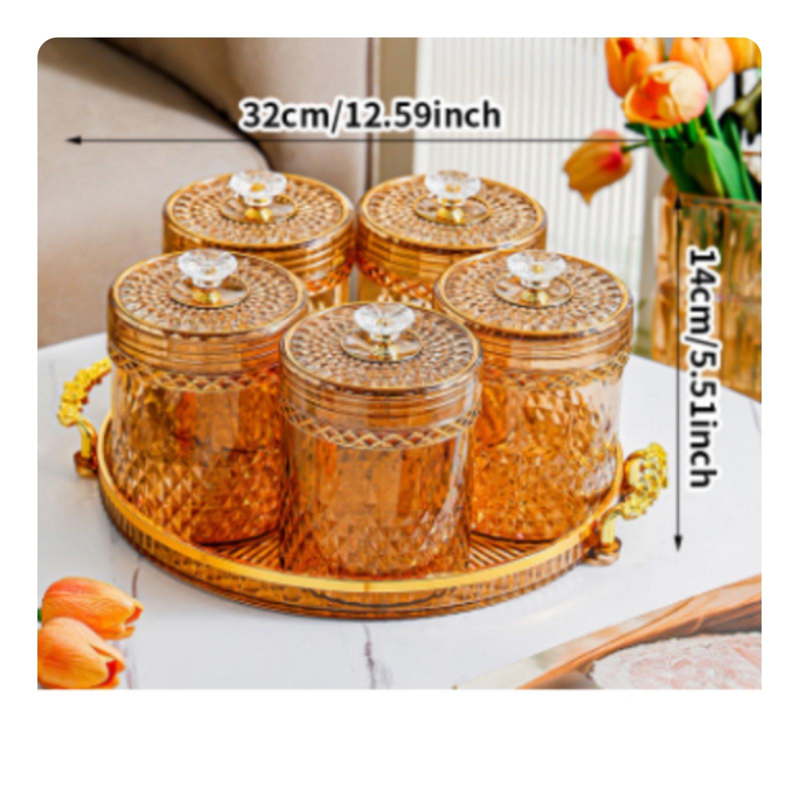Food Storage Jars Airtight - Zestaw szczelnych obrotowych słoików do przechowywania