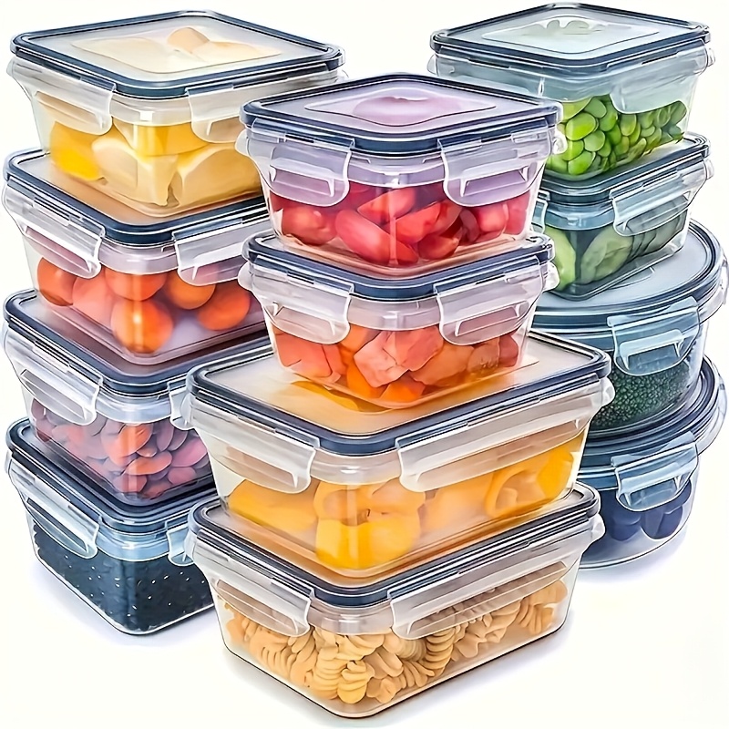 Food Storage Cabinet For Kitchen - Zestaw 8 sztuk zawiera 4 pojemniki