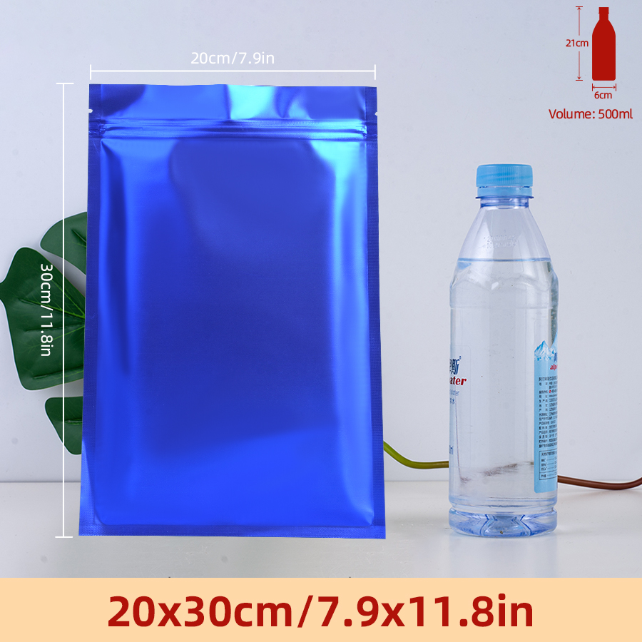 Food Storage Is - 100 szt. Matowych niebieskich torebek z