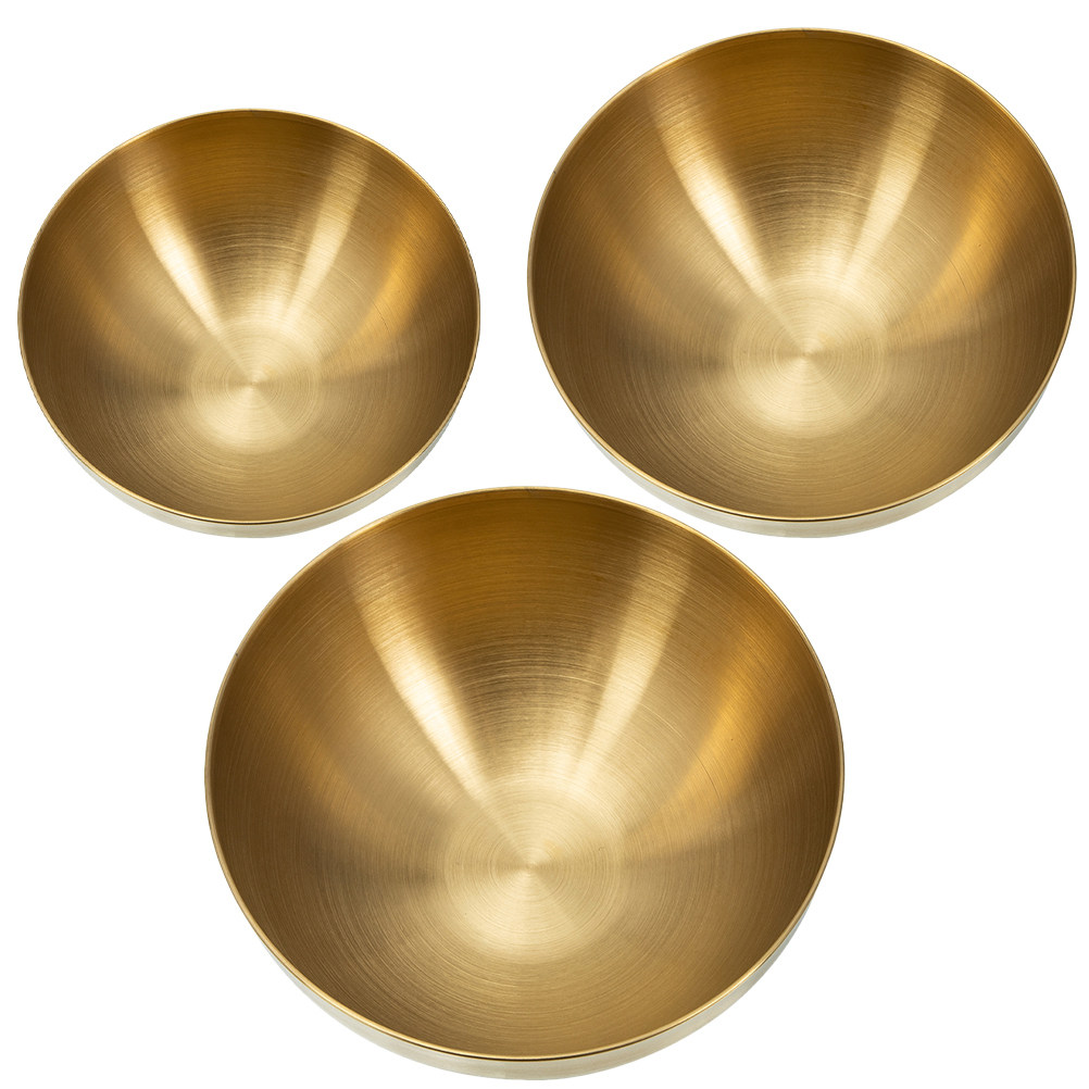 Food Storage In Stainless Steel - 3 sztuki misek ze stali nierdzewnej