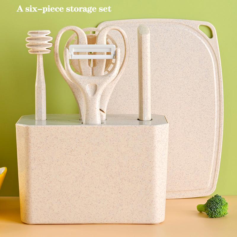 Food Storage Small - Zestaw noży kuchennych i desek do