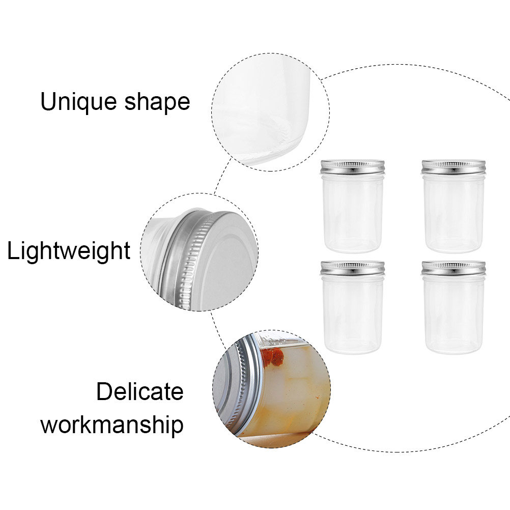 4 sztuki szklanych słoików do  – Food Storage Jars Airtight recenzja i cena