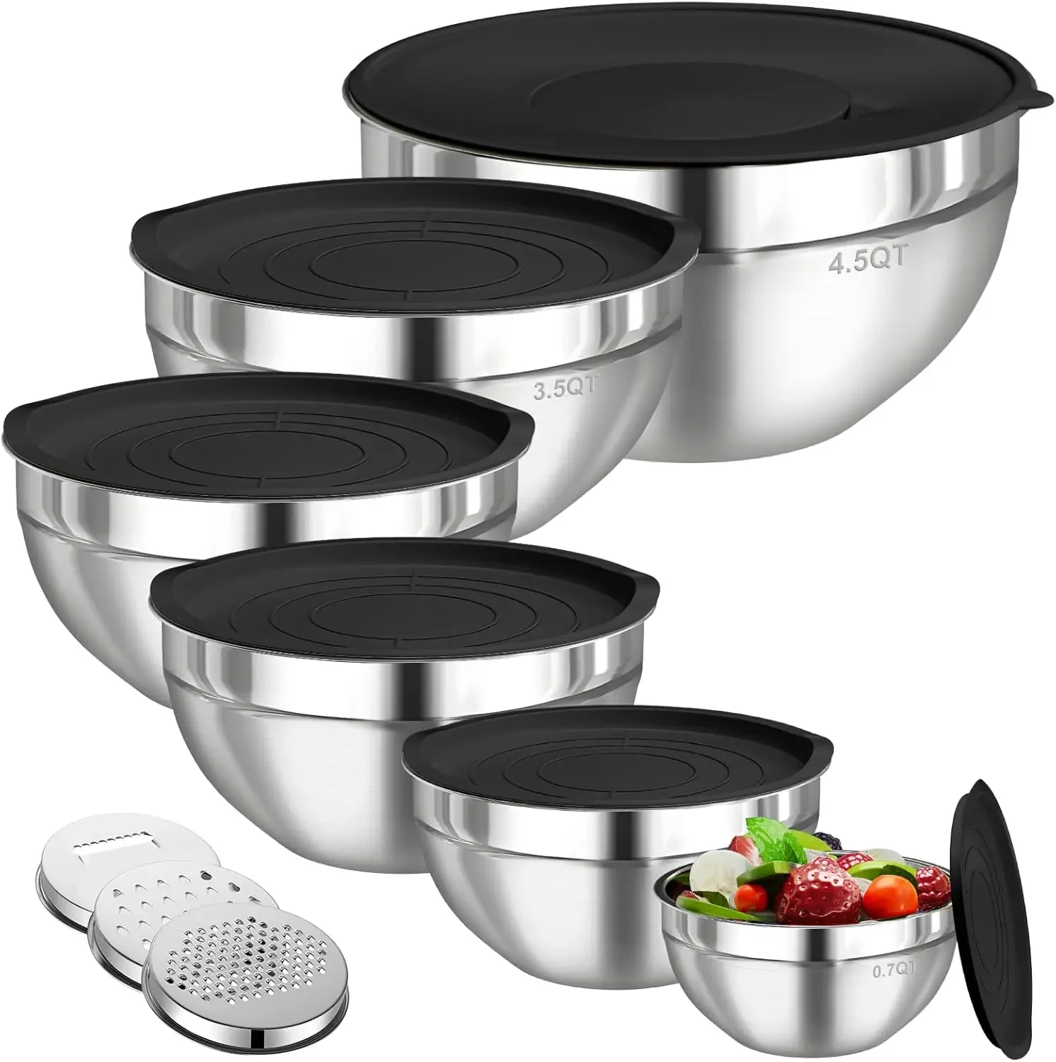 Zestaw 6 misek ze stali nierdz – Food Storage In Stainless Steel recenzja i cena