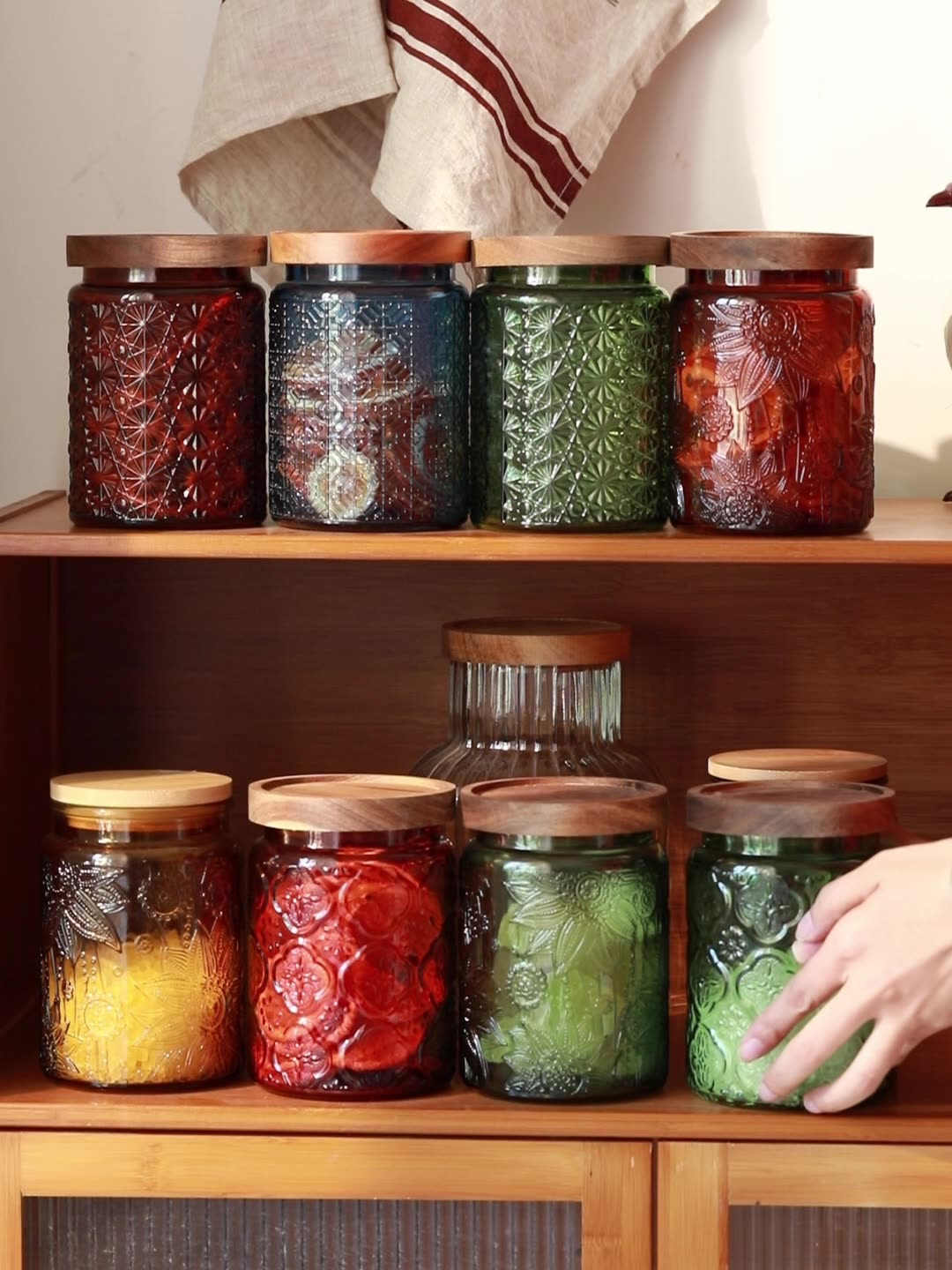 Szklany słoik kuchenny w stylu – Food Storage Jars Airtight recenzja i cena