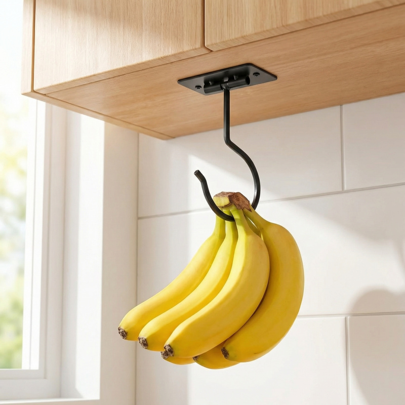 Czarny metalowy samoprzylepny  – Food Storage Cabinet For Kitchen recenzja i cena